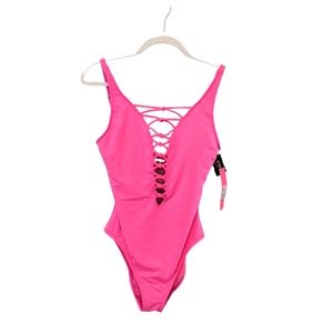 Women's Lily Pulitzer Isle Lattice One Piece Swimsuit Size 8 NWT